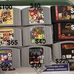 Nintendo N64/ Sega Genesis Games 