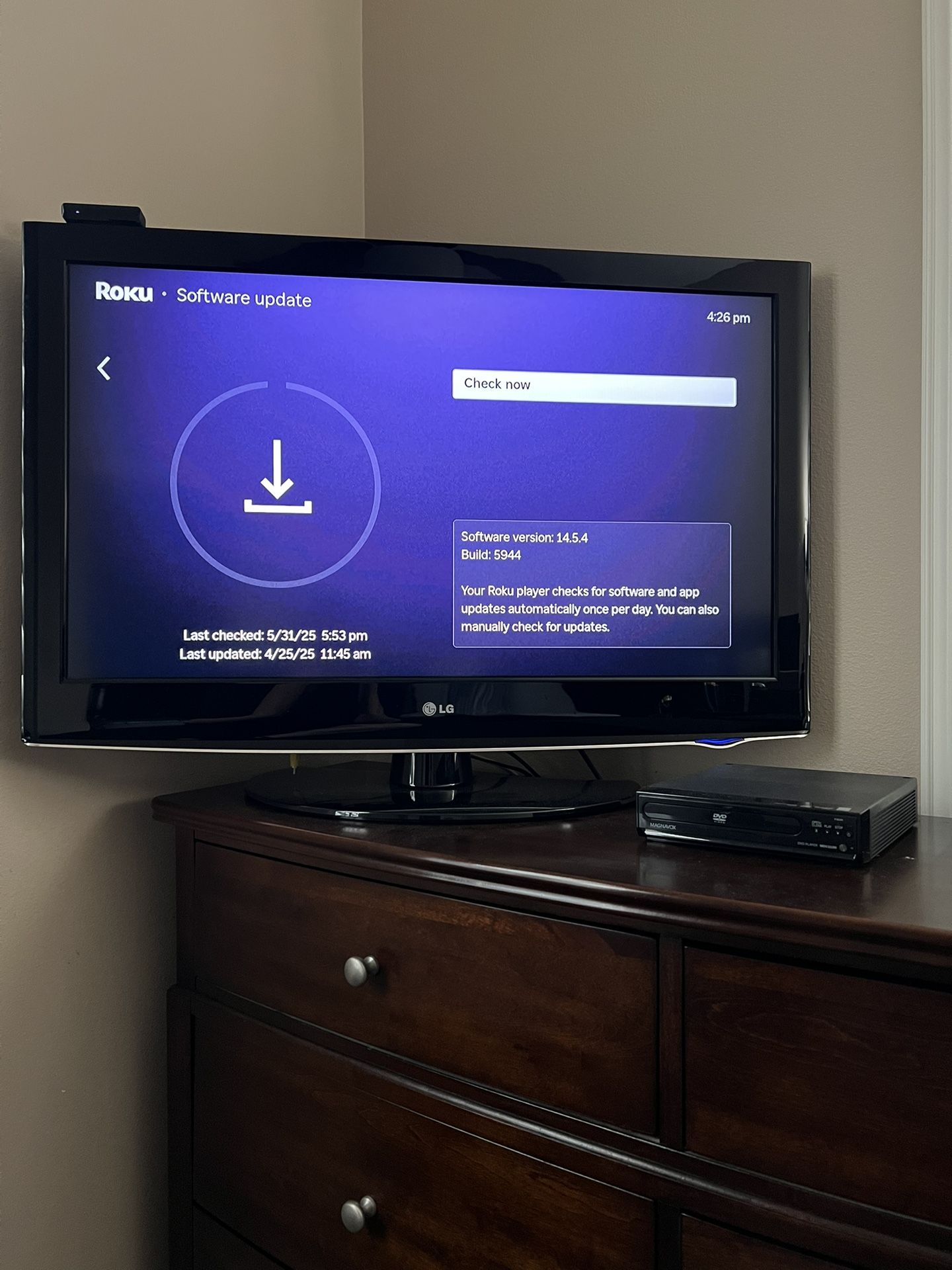 LG 37” TV With DVD Player