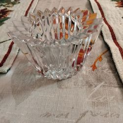 Clear Crystal Glass Decorative Bowl