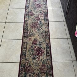 Vintage Esteem Collection Rug Autumn Rose Beige 94”x23”