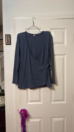 Beautiful Blue Blouse Size Xlg $1