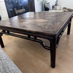Wooden Table/Ottoman 