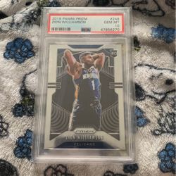 Zion Williamson Prizm Rookie Psa 10
