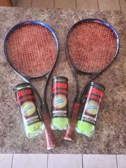 Pro Kennex Jr Rackets And  Tennis Balls 