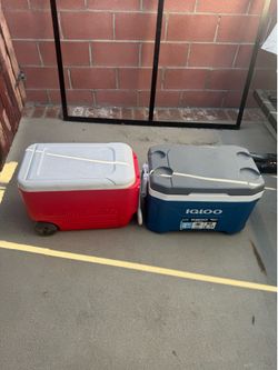 Two ice chest