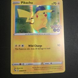 Pikachu Holo Pokémon Go Card