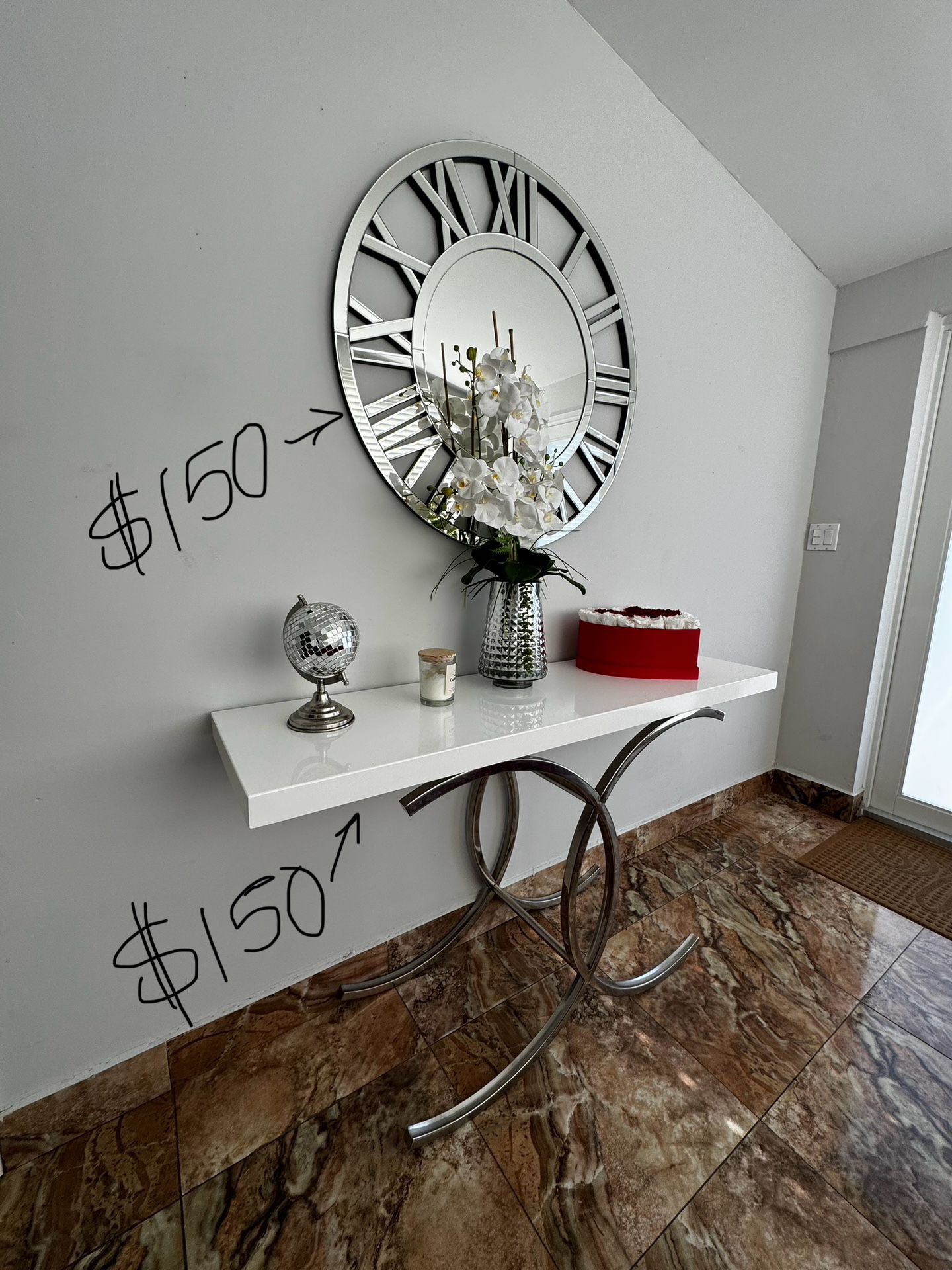 Mirror And Entry Table 