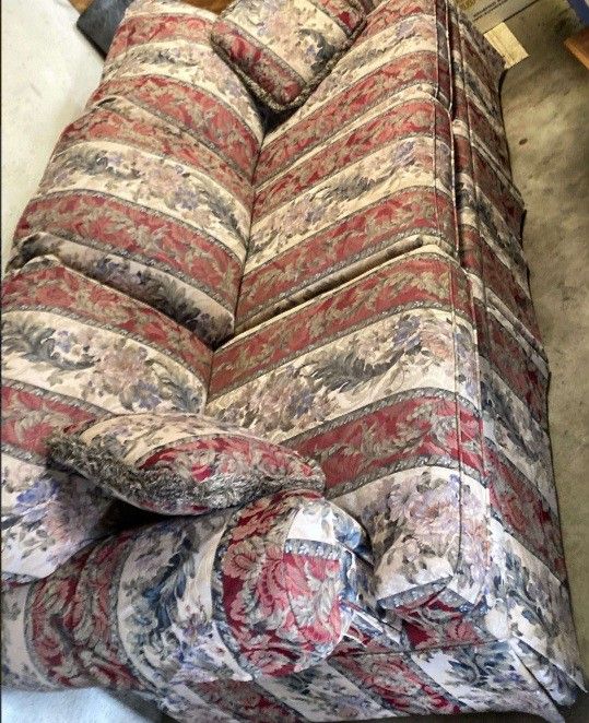 Floral Print Couch 