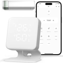 WOOX Smart Air Conditioner Controller, WiFi IR Remote Control for Mini Split, Portable, Window AC & Heat Pumps, Home Automation Controllers, Quick & E