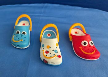 McDonald's Mini Crocs Keychain Clip-On Happy Meal Toy set of 3