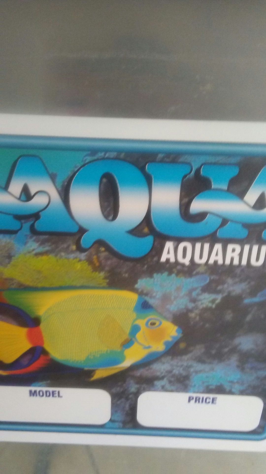 Aquarium and filters.