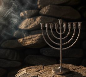 Menorah, 14 inch tall