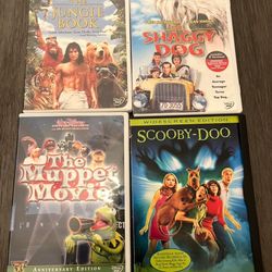 4 Classic Kids DVD's.  $10 