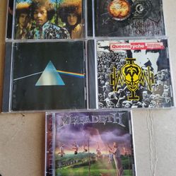 Rock/ Metal CDs, Megadeth, Pink Floyd, Jiimy Hendrix