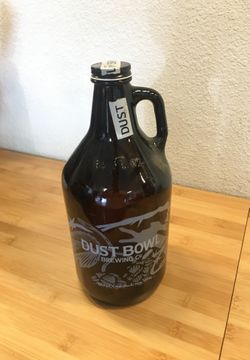 Dust bowl growler bottle beer bottle