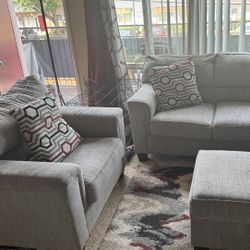 Chair and Sofa Set w/Ottoman 