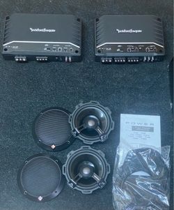 Rockford Fosgate amp and speaker speakers