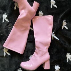 Pink Gogo Boots