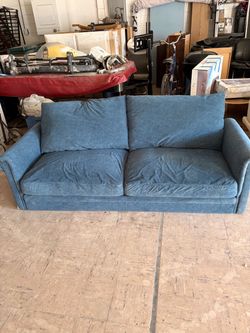 Nice blue couch