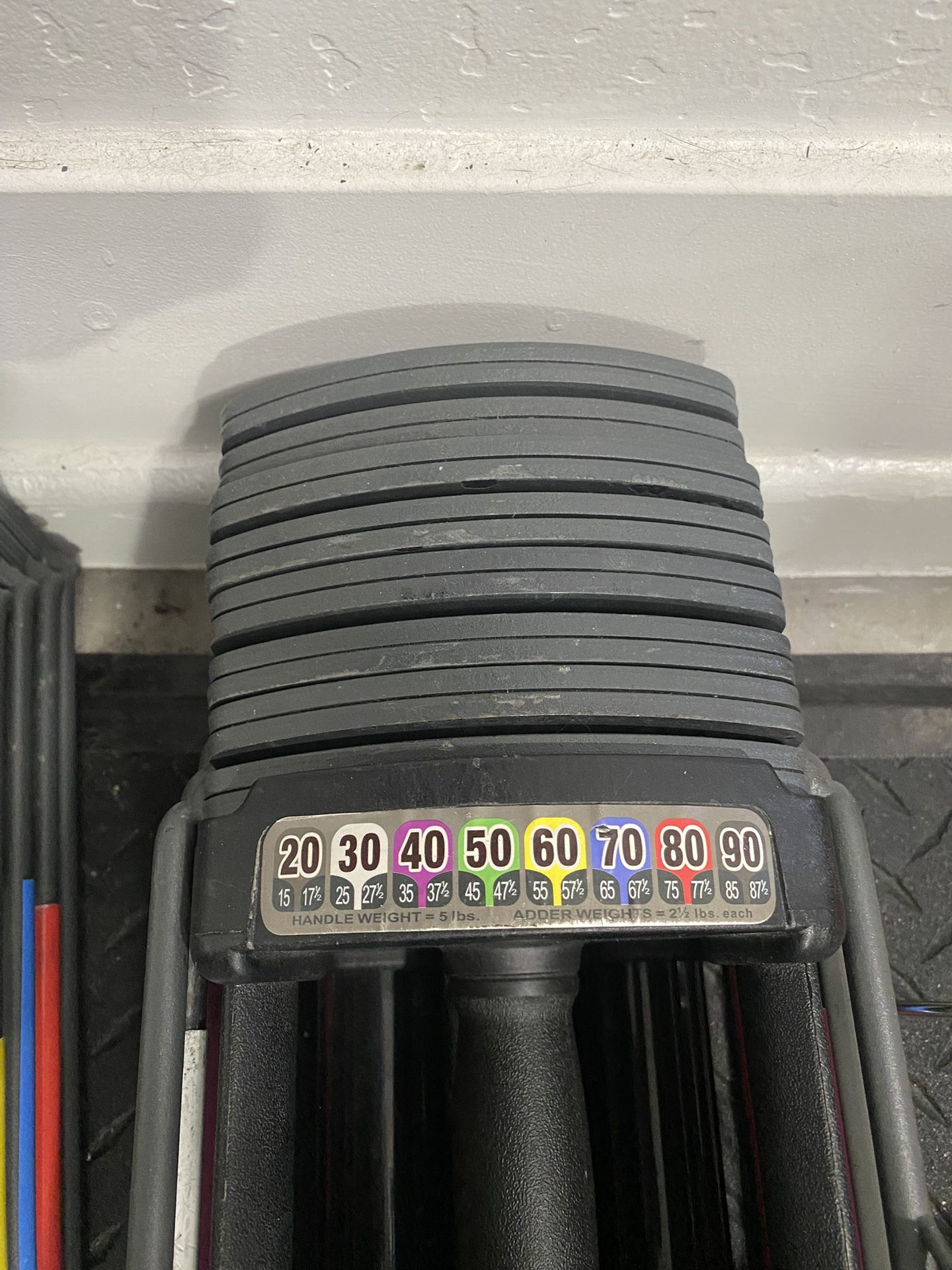 Set of 90 Pound Adjustable Powerblock Dumbbell