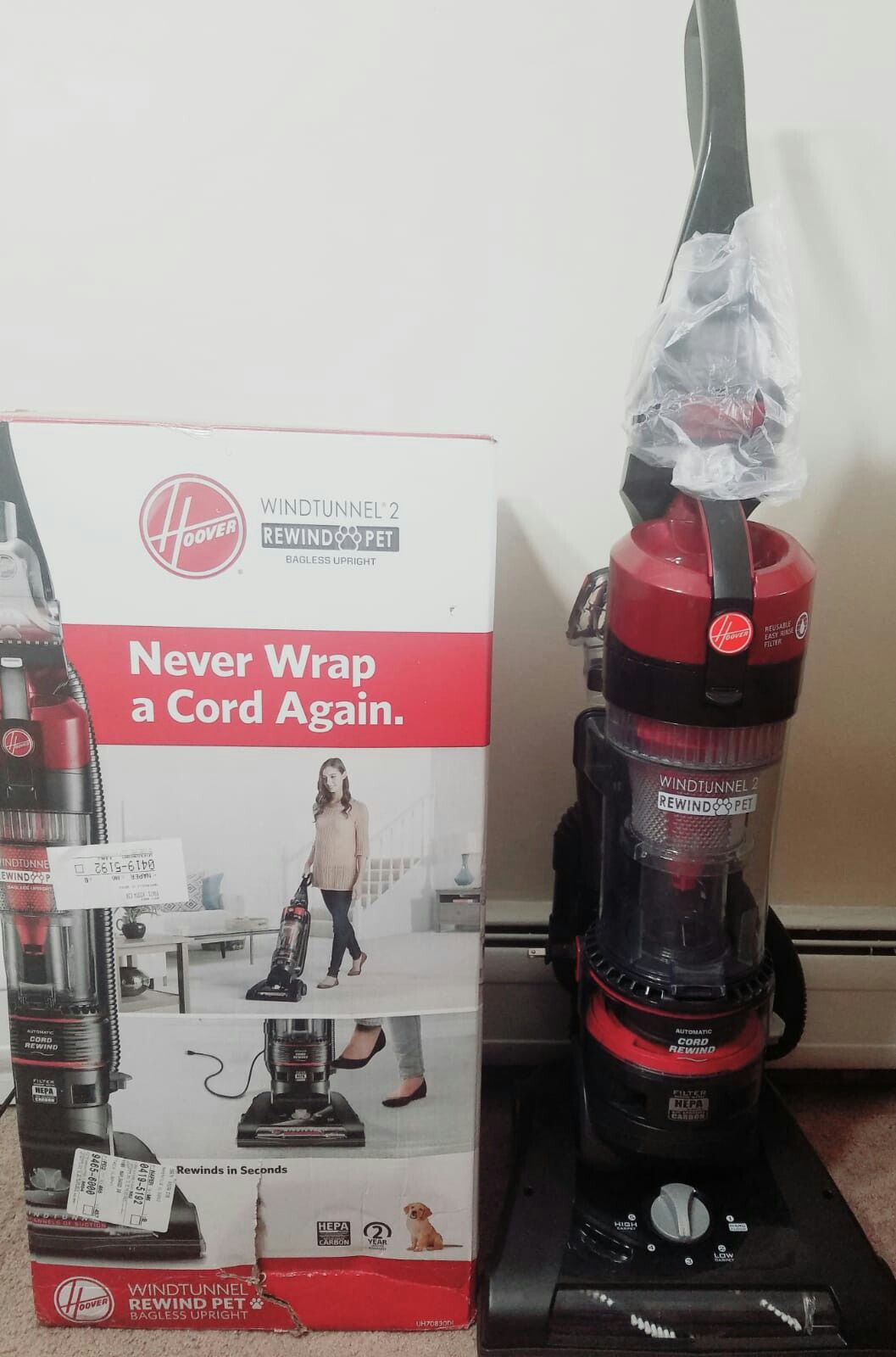 Hoover windtunnel 2 rewind pet Vacuum cleaner