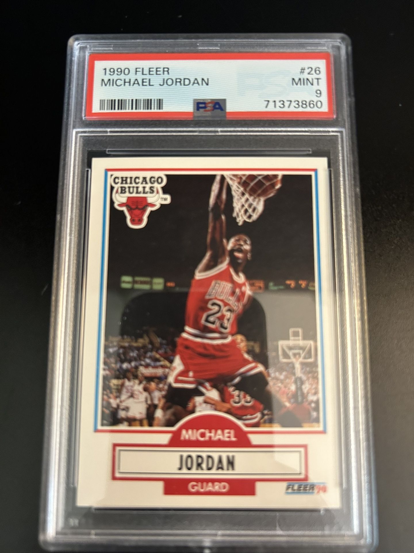 1990 Fleer Michael Jordan PSA 9 (no black line)