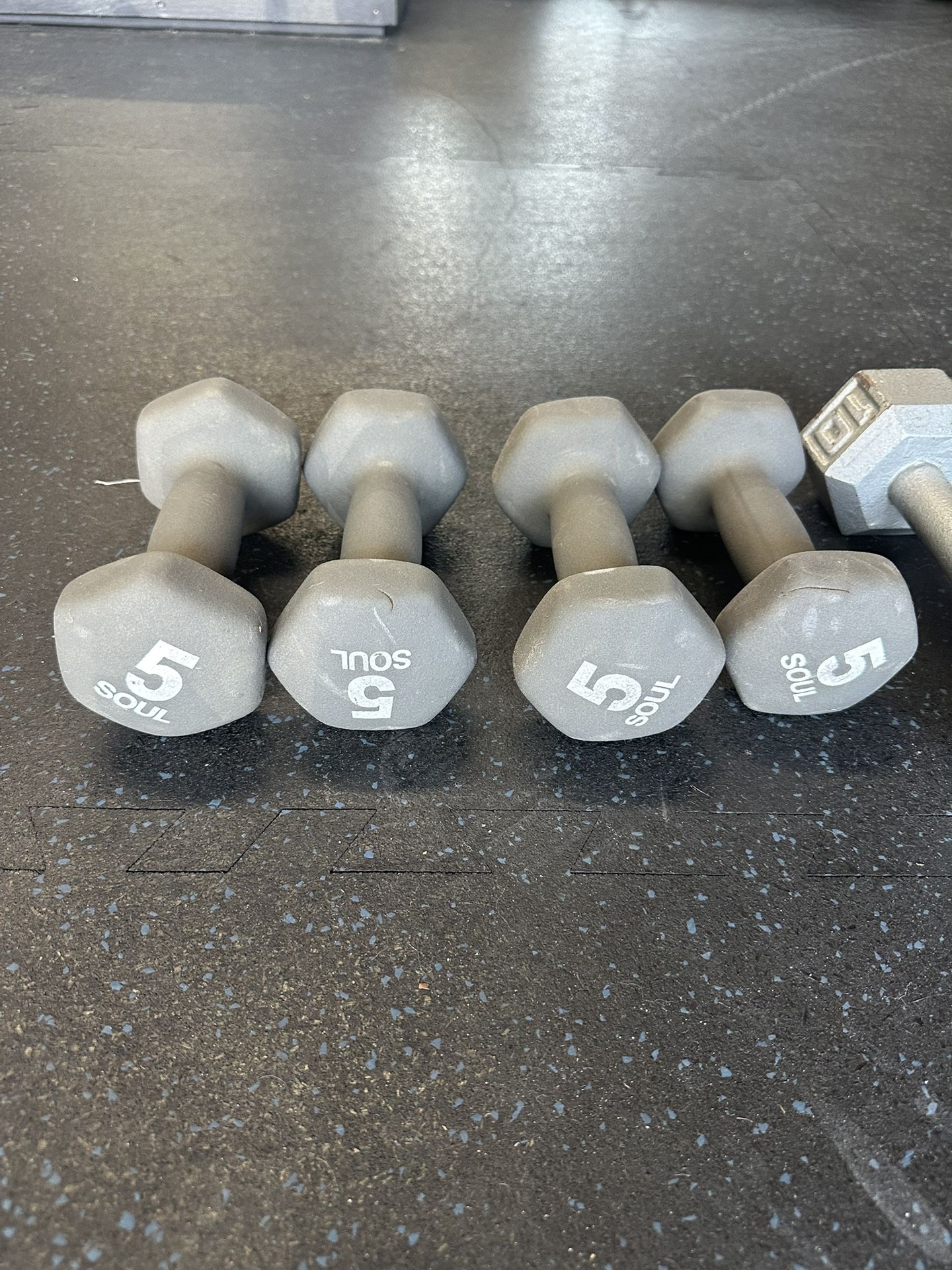 Grey Dumbbells