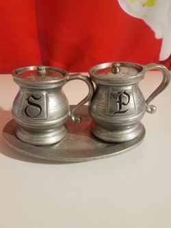 Antique Salt and Pepper 3 in one