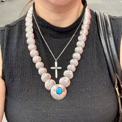 Super Nice Native American Bead Necklace Price REDUCED!