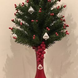 Christmas Tree In Vase
