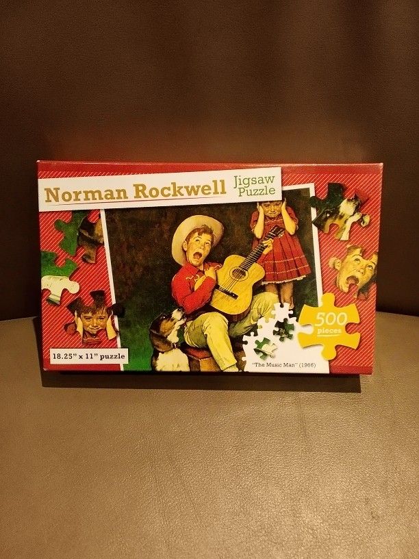 Norman Rockwell The Music Man 500-piece Jigsaw Puzzle New In Box 