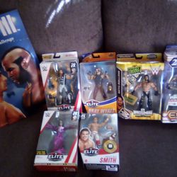 Wwe Elite Figures And Rocky 3 Frame