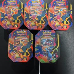 Mega Charizard X and Y Tins