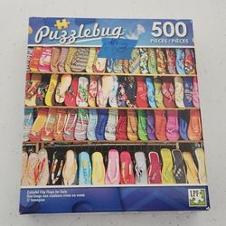 Colorful Flip Flops For Sale 500 Piece Jigsaw Puzzle