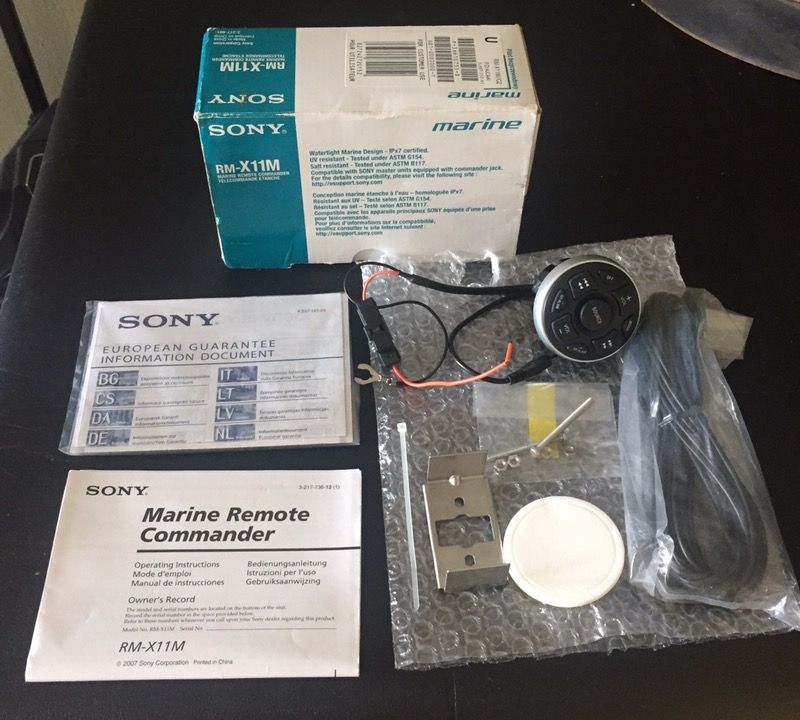 Sony Marine Remote commander Telecommande Etanche RM-X11M