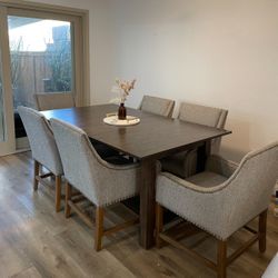 Designer Dining Table & Chairs (6)
