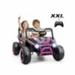 XXL Funcid 24 Volt 2-Seater Ride on Toys Ride on Cars with Remote Control,... Color: Pink 