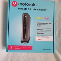 Motorola MB8611 Modem Cable - Black