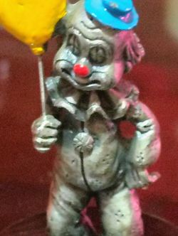 Collectible Clown Statue Very Small