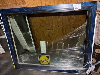 Pella Window with Dark Bronze Frame
