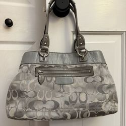 Coach Grey Tote Bag