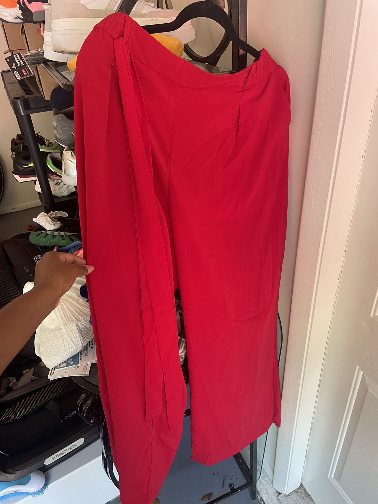 Red Plus Size Pants
