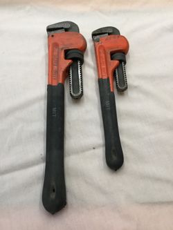 Pipe wrenches. 18 and 14”