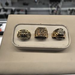 14k 10k Gold Diamond Rings Different Sizes And Different Prices And Grams Layaway Available 10% Down If You Interested Please Make Sure You Ask Maribe