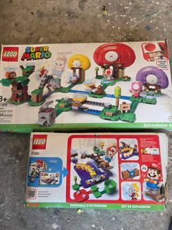 LEGOS SUPER MARIO TOAD'S TREASURE HUNT EXPANSION SET & WIGGLER'S POISION SWAMP EXPANSION SET