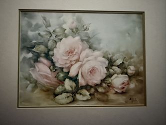 Vintage Sonie Ames Rose Print