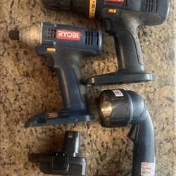 Blue ryobi battery deals