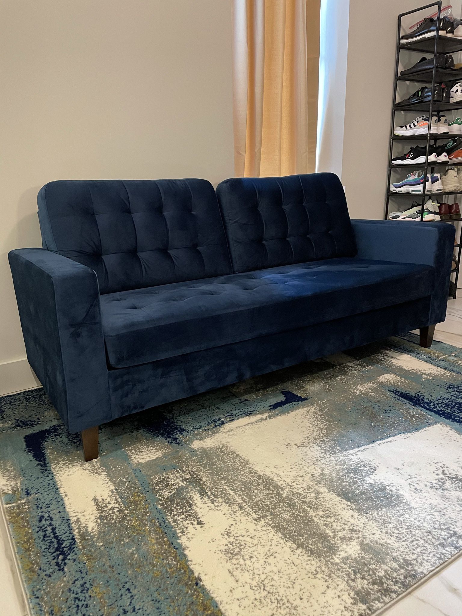 Brand New Wayfair Blue Couch 76”