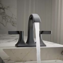 KOHLER Maxton 2-Handle 4-in Centerset Bathroom Faucet - BLACK 