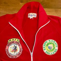 70s Vintage Phillipines Federation Karate Track Jacket 